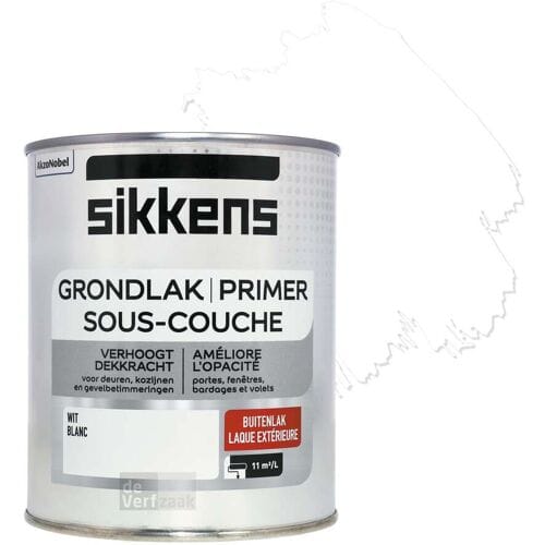 Sikkens - Sikkens Grondlak - Wit - 750 ml