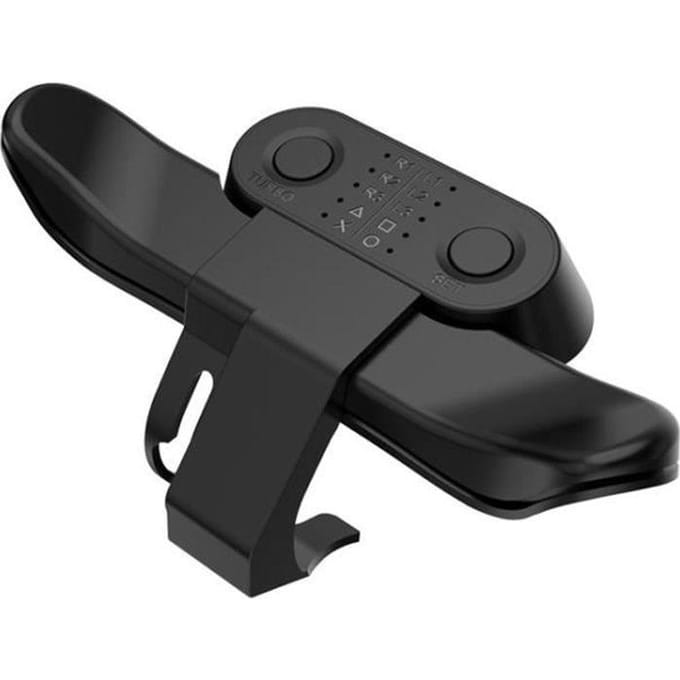 Accessoire PS4 - DualShock4 - Fixation bouton arrière - Turbo - Palettes étendues - Noir