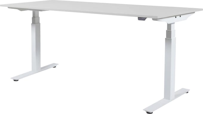 Schaffenburg Zit Sta Bureau - Plus Elektrisch 180x90 wit alu frame