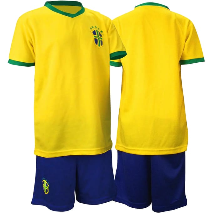 Voetbalset Supporter - Junior - Geel/Blauw/Groen - 92