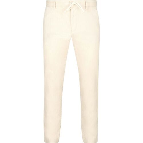 Alberto Broek Jump Stripe Ecru - Maat W 34 - L 32 - Heren - Chino