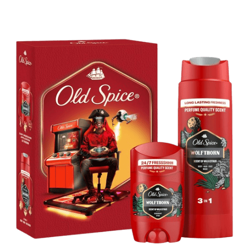 Old Spice GP Gamer Wolfthorn Cadeauset voor Mannen – 2 Stuks