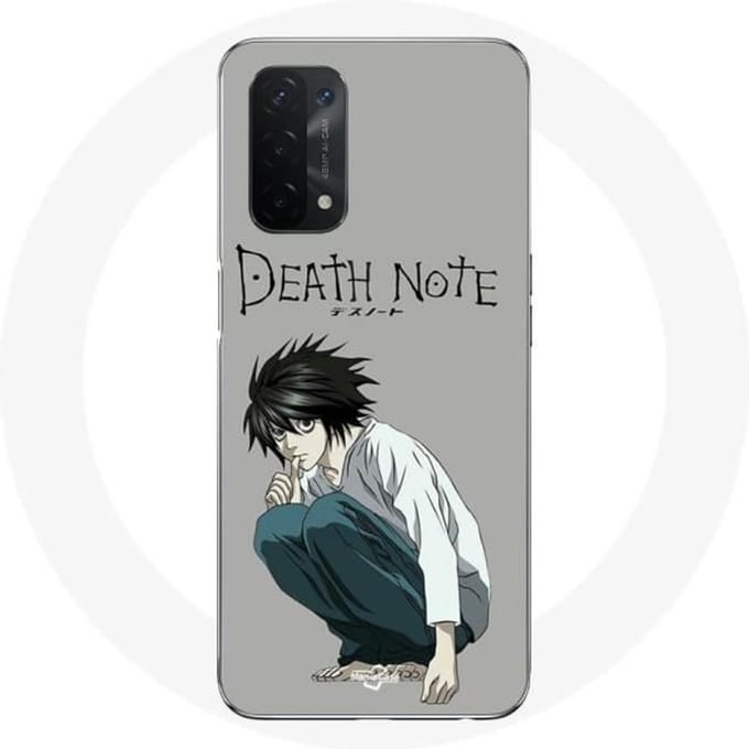 Hoesje - Oppo - A54 5G - Anime Death Note Ryuzaki - Flexibel - Wit - Unisex