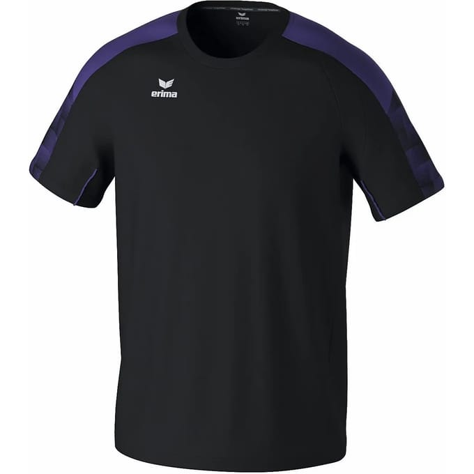 Erima Evo Star T-Shirt Kinderen - Zwart / Violet | Maat: 128