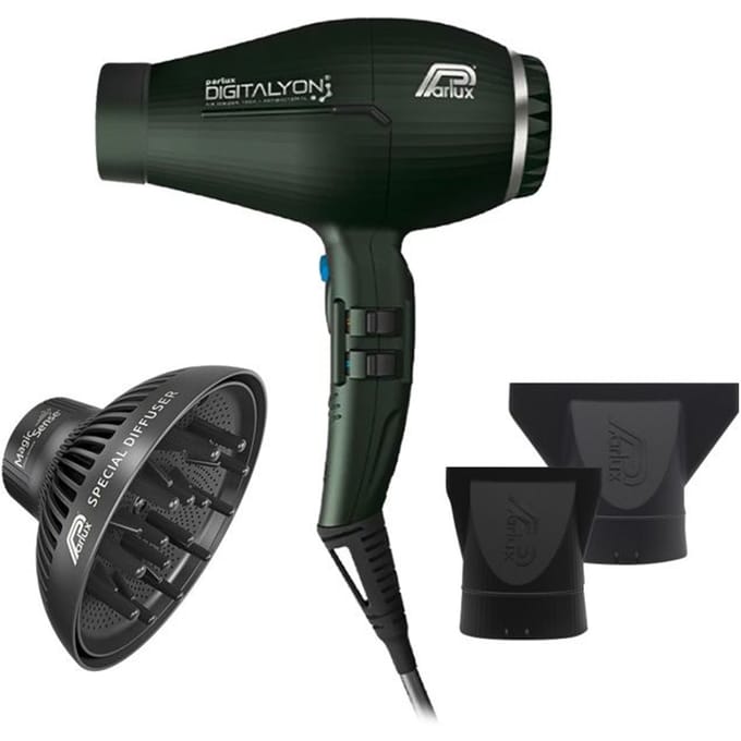 Parlux Föhn Digitalyon inclusief Diffuser Antracite 2250W