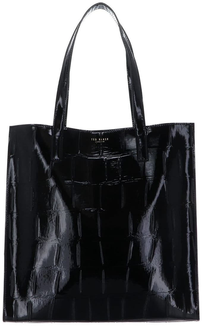 Ted Baker handtas Vivanaa Croc Effect Icon Bag Black zwart