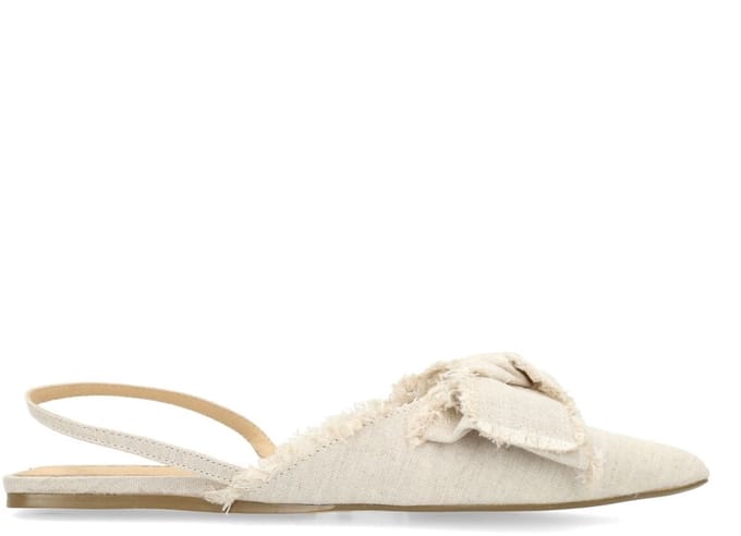 Sacha - Dames - Beige slingbacks met strik - Maat 41