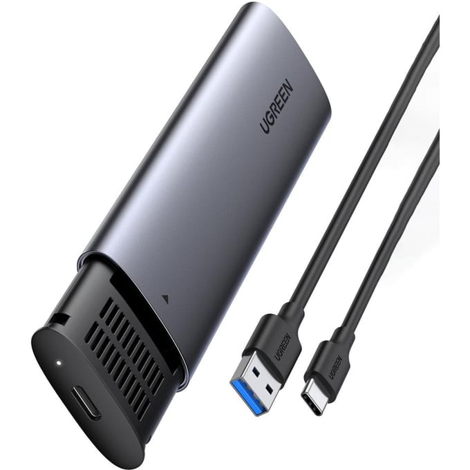 Ugreen - Disk - Bay harde schijf behuizing M.2 B-Key SATA 3.0 5Gbps grijs + USB Type C kabel - (CM400)