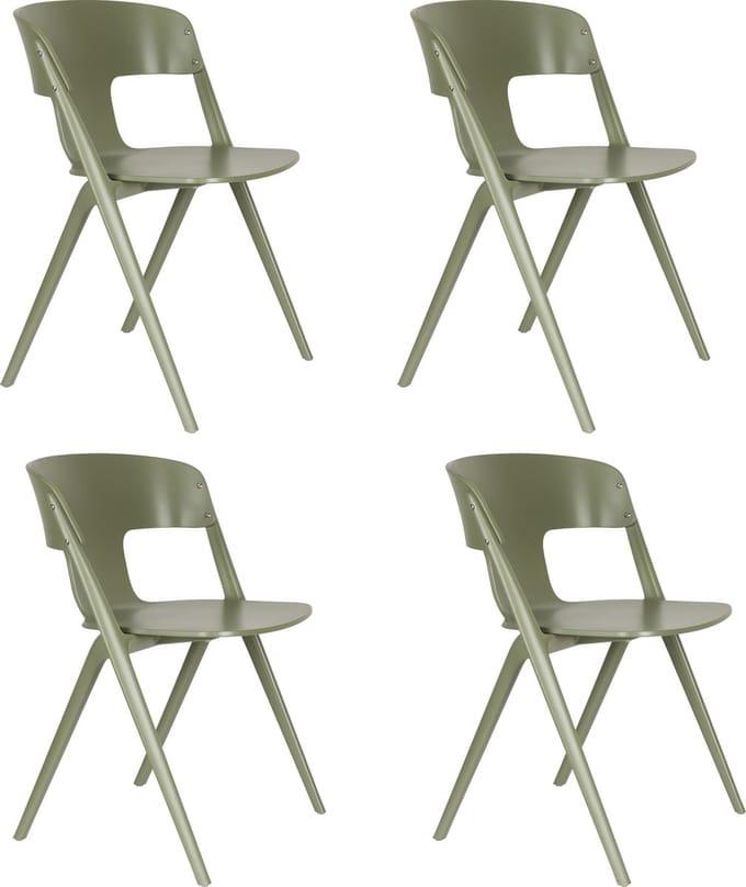Zuiver Horizon Tuinstoel Forest Green - Set van 4