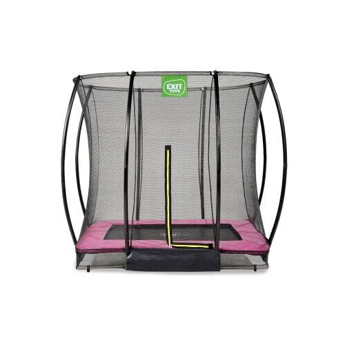 EXIT Silhouette Trampoline 153x214cm - met Veiligheidsnet - Inground - Rechthoekig - Voor Kinderen - Roze