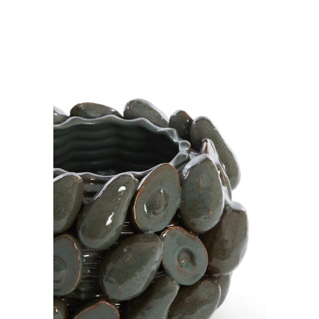 Light & Living vaas deco Ø31,5x23 cm avocado keramiek +groen
