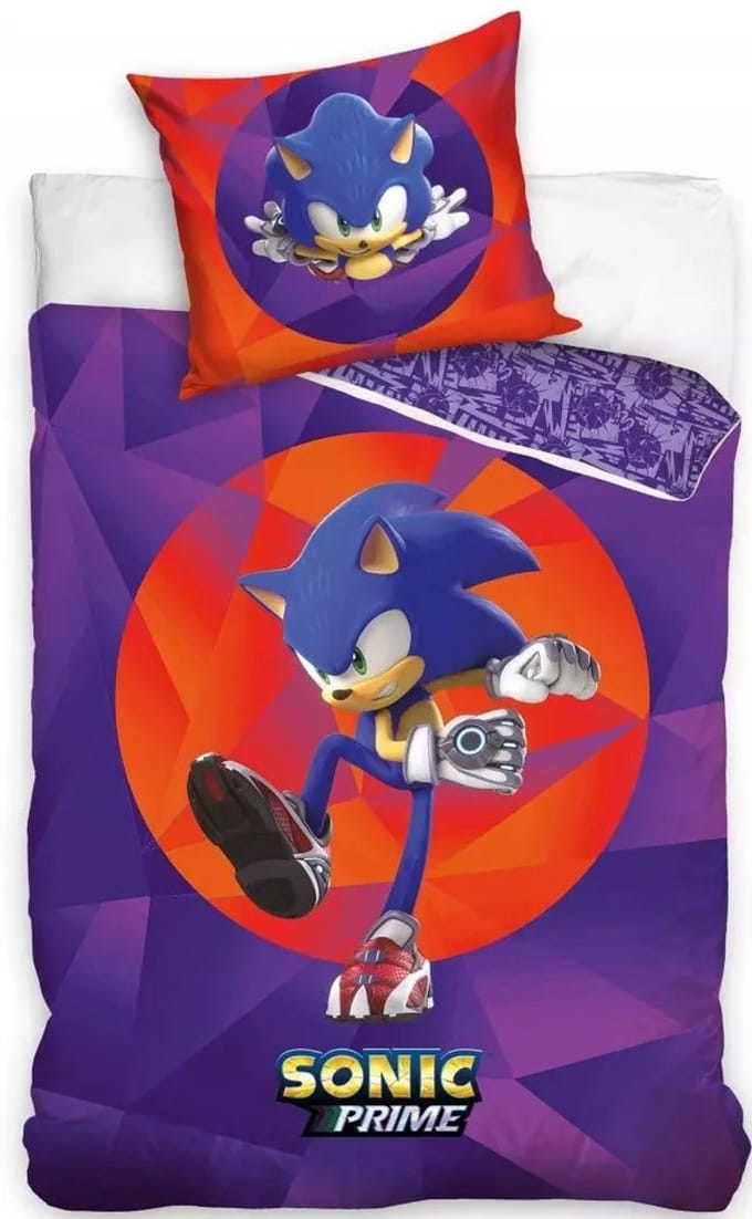 Sonic Prime Dekbedovertrek 140 x 200 cm - 60 x 70 cm