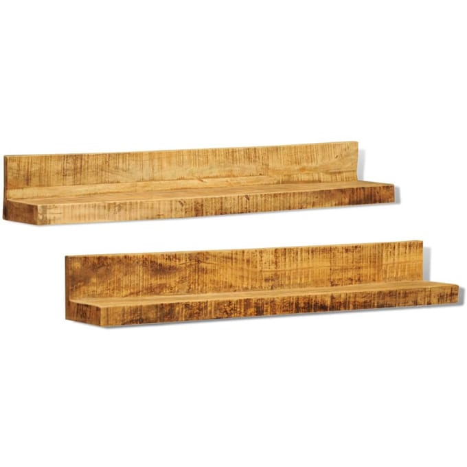 vidaXL - Wandschappen - 2 - st - massief - hout