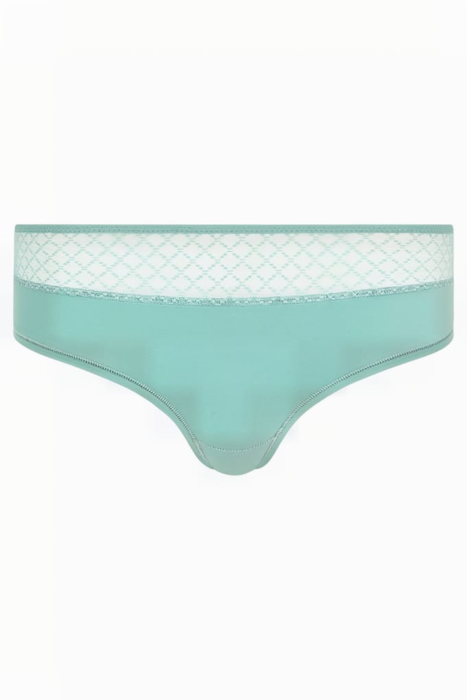 Chantelle Co Bo. Shorty Covering Std W. Trellis Green Maat: 40 | Slipjes Outlet | Dames | Groen