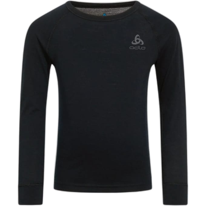 Odlo Set Merino 200 Lange Mouwen Basislaag Zwart 6 Years Jongen