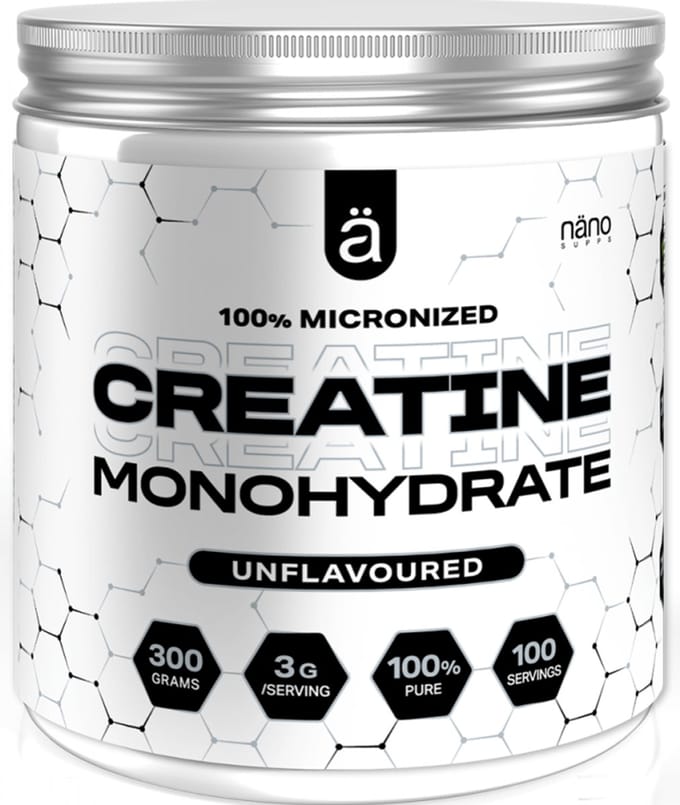NanoSupps 100% Micronized Creatine Monohydrate (300g) Unflavoured - Creatine - Creatine Monohydraat