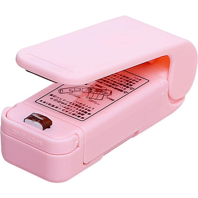 Mini Zaksealer ABS Plastic Voedselbewaring Handheld Draagbare Mini Sealer Machine voor Snack white