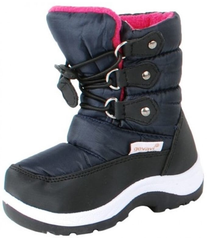 Donkerblauwe gevoerde snowboot 22