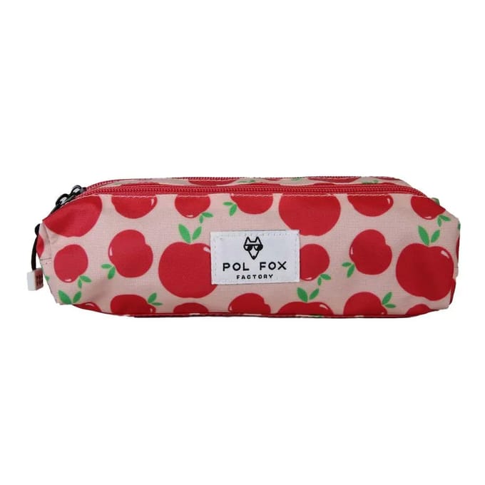 Dubbele etui voor meisjes Pol Fox Pompom