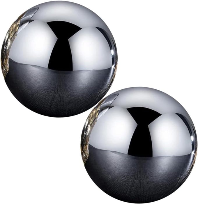 Ijsblokjes Set - Herbruikbare Koelstenen - Dranken Koelen - Roestvrij Staal - 3.8 cm - Zilver