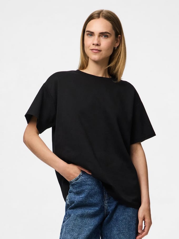 PIECES - PCSKYLAR SS OVERSIZED TEE JRS NOOS - Dames - T-shirts