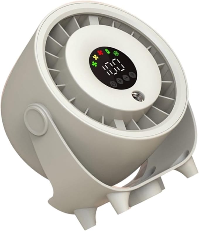 Ventilator Vernevelaar - Draagbare Koeler - Persoonlijke Koeling - 100 Snelheidsstanden - Grote Tank - Wit