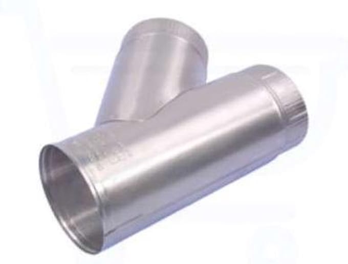 Aluminium afvoer t-stuk 45grd 110mm