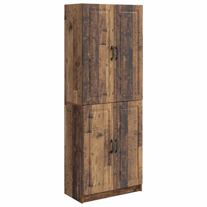 vidaXL - Kast - Set - 2 - st - Bewerkt - hout