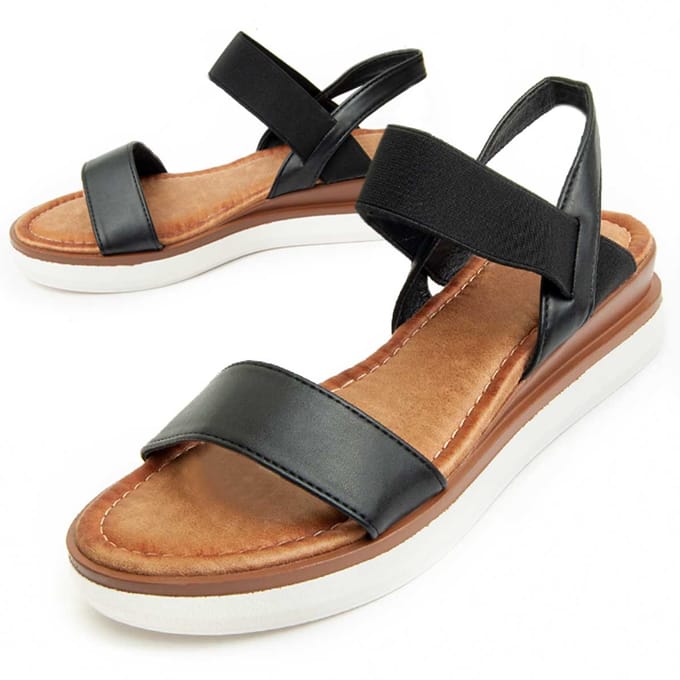 Wedgesandalen Voor Dames.  Montevita  Silia8  91067 36 zwart