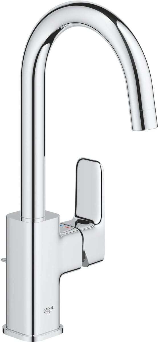 GROHE Dice L-Size Wastafelmengkraan – Met Trekwaste – Draaibare Uitloop – Chroom