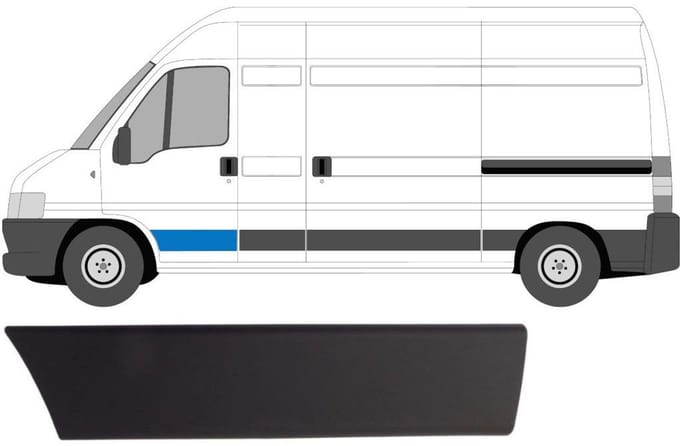 Voordeur sierlijst voor Citroen Jumper 2002-2006 / Links