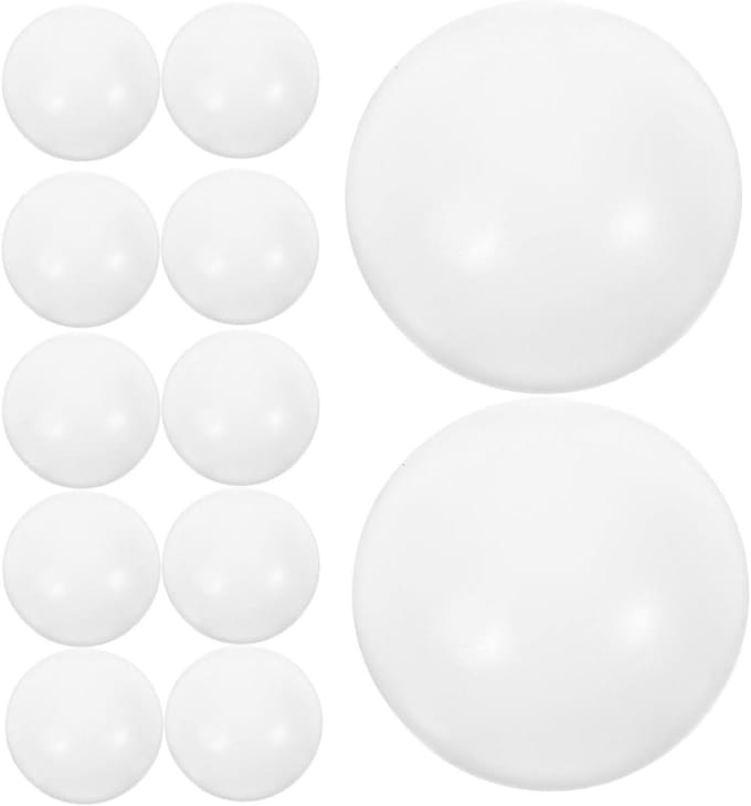 Tafelvoetbal Ballen - Mini Ballen - Spel Vervanging - Glad Ontwerp - 3.2 cm - Wit