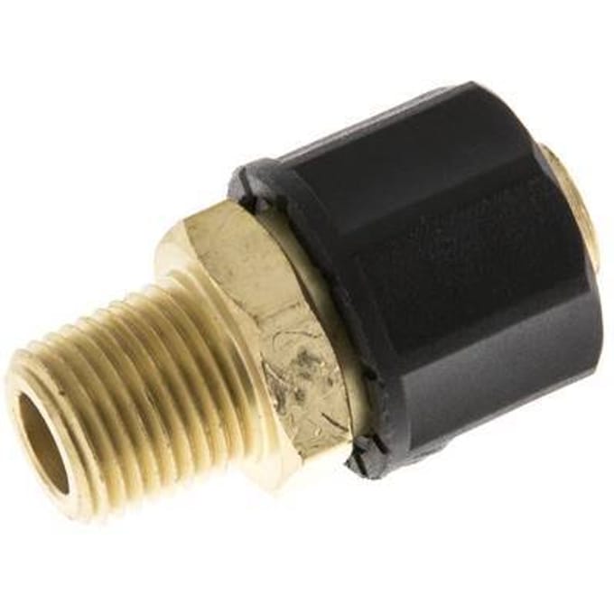 10x8 & 1/8''NPT Messing Rechte Opsteekkoppeling Buitendraad [2 Stuks]