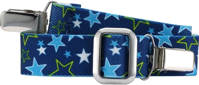 Playshoes Riem Elastisch Met Clip Blauw Sterren Junior Maat 2