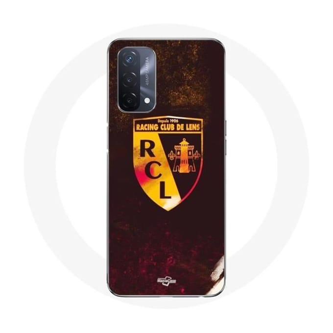 Oppo A93 5G case rcl lens oranje zwarte achtergrond