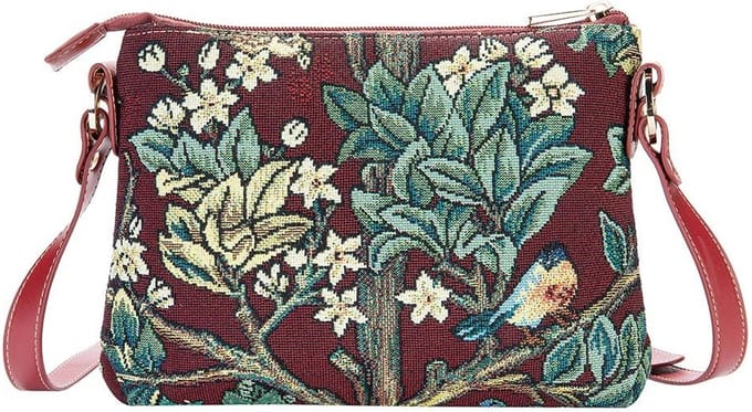Schoudertas - Kunst - Tree of Life Rood - William Morris