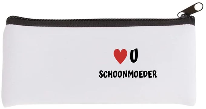 Akyol - love u schoonmoeder Etui - Schoonmoeder - de liefste schoonmoeder - moeder cadeautjes - moederdag - verjaardag - geschenk - kado - 20 bij 9 cm
