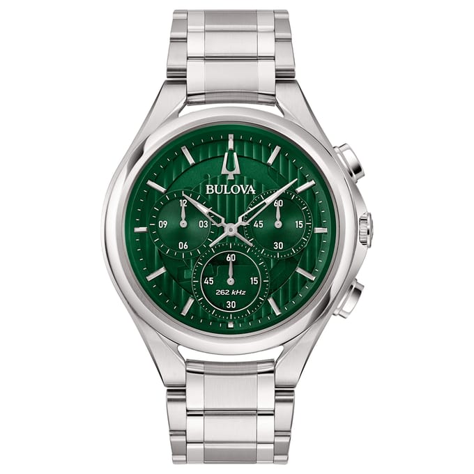 Bulova Curv 96A297 Horloge - Staal - Zilverkleurig - Ø 44 mm