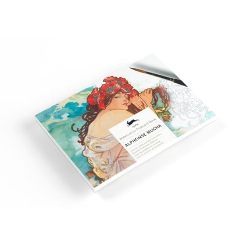 Alphonse Mucha - Watercolour Postcard Books - Pepin van Roojen