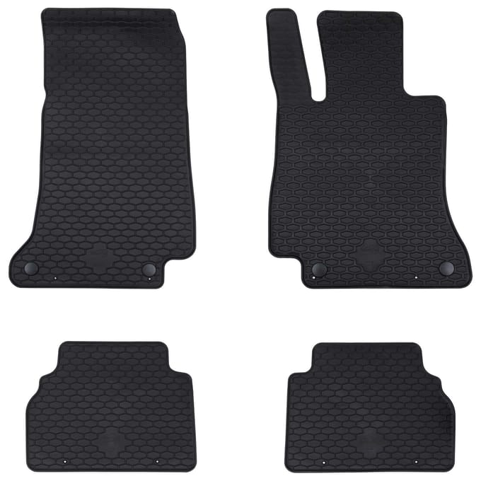 vidaXL Automat 4 pcs Zwart Rubber