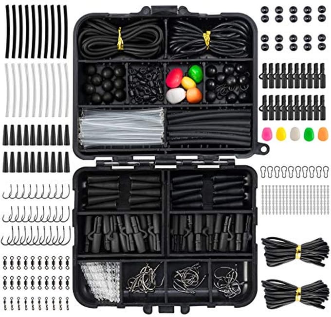 278-delige karpervisaccessoires set met clips, haken en meer