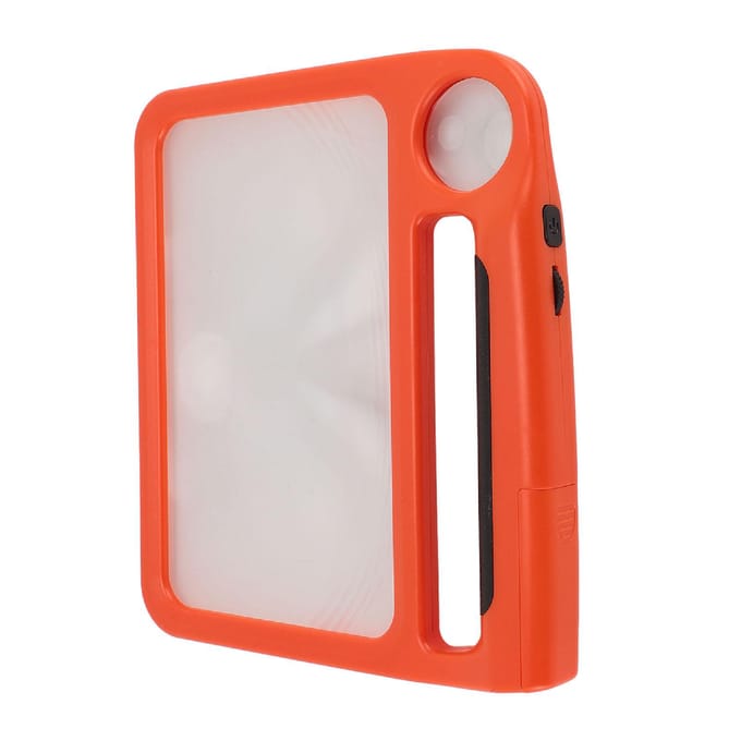 Led Vergrootglas 3 Verlichtingsmodi Anti-Slip Handvat 5X 10X Rechthoekige Handheld Vergrootlens