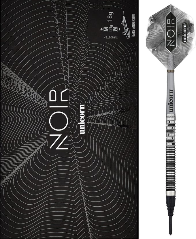 Unicorn Gary Anderson Noir Phase 5 80% - Soft Tip Darts