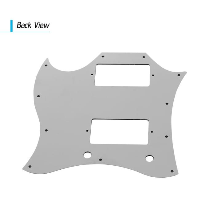 PVC HH Gitaar Slagplaat Krasplaat voor SG Elektrische Gitaren 3 Ply Wit zwart