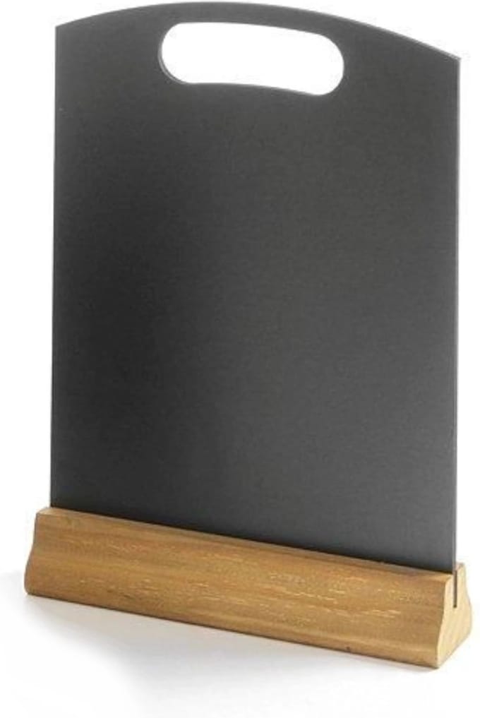 Panneau d'information publicitaire de table pour la table 150x230mm set de 2 Hendi 664056