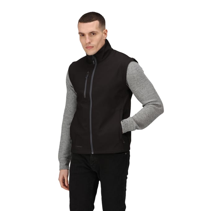 Regatta Heren Eerlijk gemaakte gerecyclede Softshell Bodywarmer (Zwart)