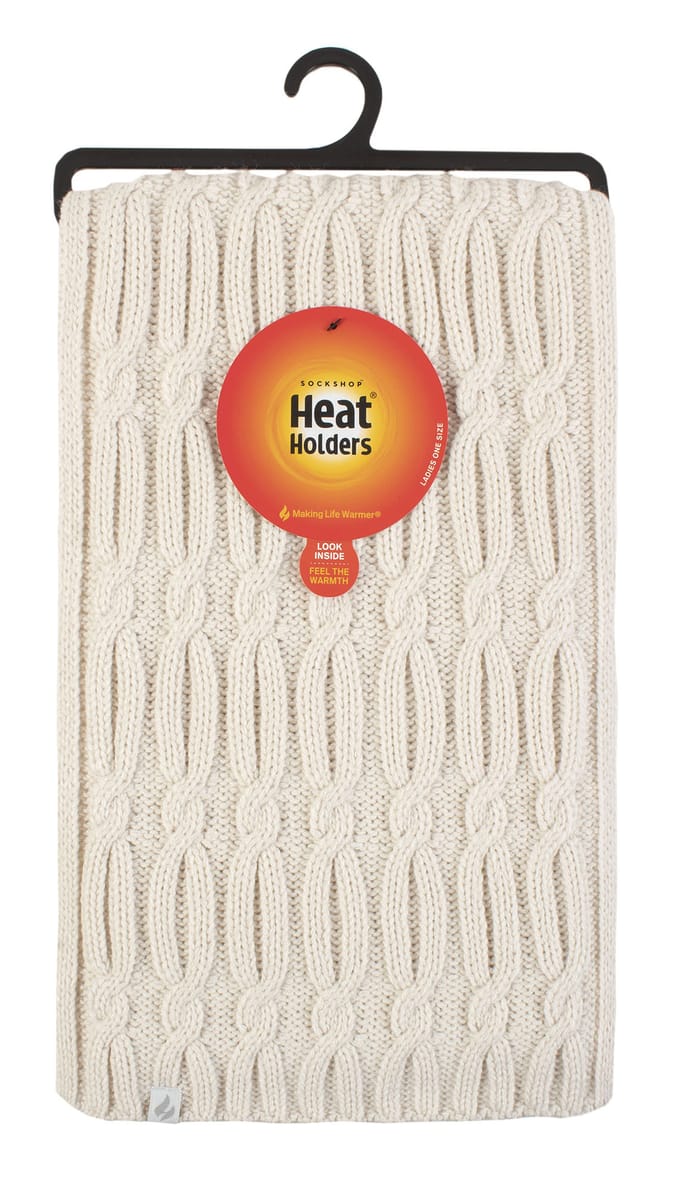 Heat Holders - Luxe fleece wintersjaal voor dames - Room