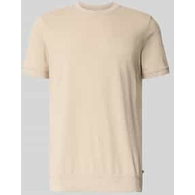 Regular fit T-shirt van katoenmix