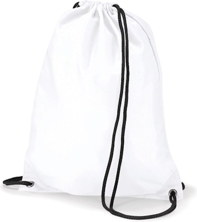 Classic Budget Gymsac/Sporttas BagBase - 11 Liter White