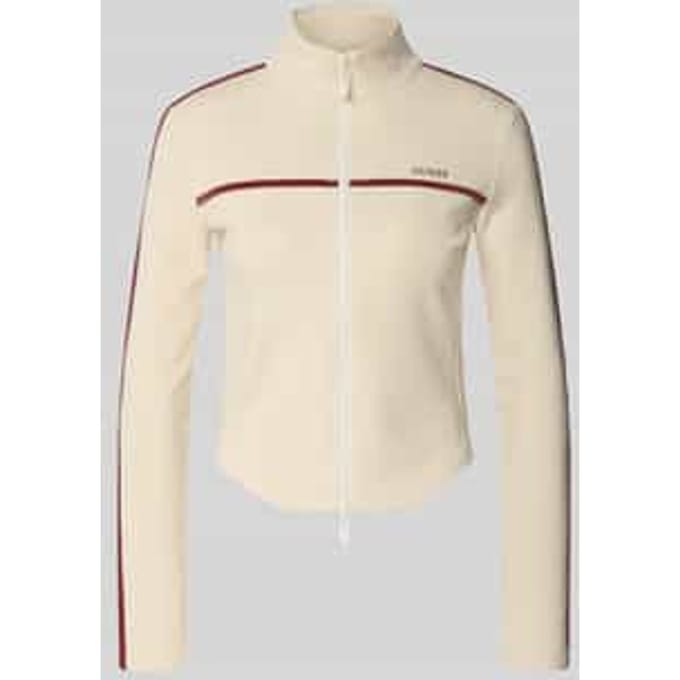 slim fit sweatjack met opstaande kraag model 'Jasmine'
